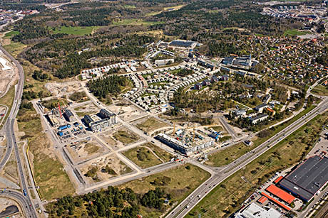 Flygbild över Stora Ursvik år 2012